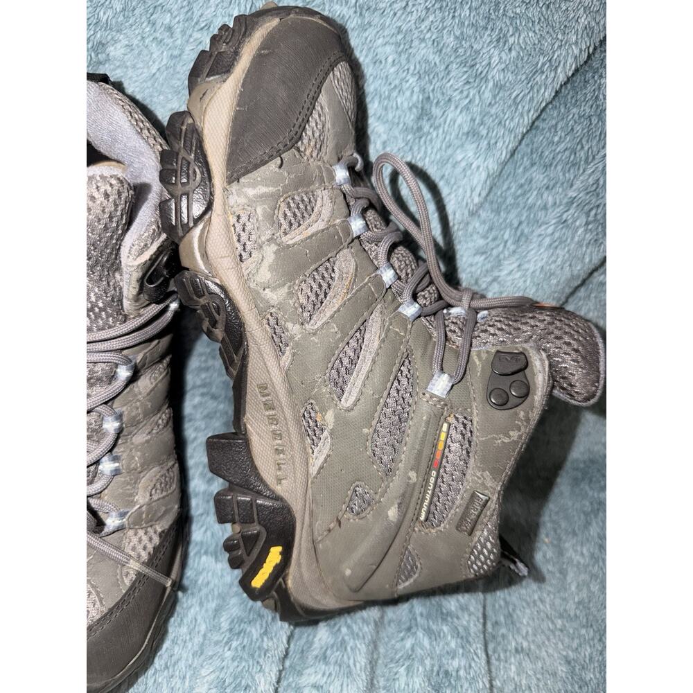 Women’s Merril Moab Mid XCR Grey Gray Periwinkle Shoes Hiking Boots Size 7
